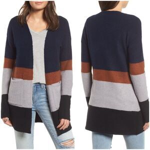 Love by Design Colorblock Cardigan sz Large